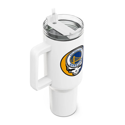 Grateful Dead - Golden State Warriors Stealie "Fat Man" Tumbler, Double Insulated 40oz Travel Mug - StealieShop