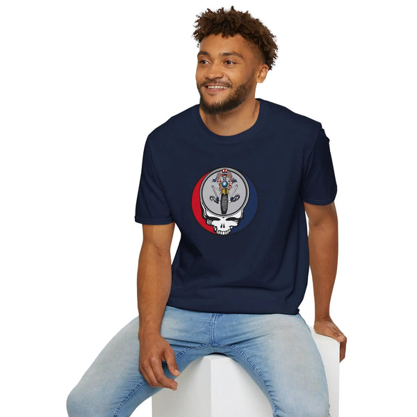 Grateful Dead - Psychle Sam Stealie Grateful Dead T-Shirt - StealieShop