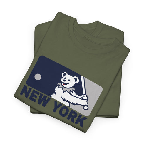 New York Yankees Dancing Bear MLB Logo Unisex Grateful Dead T-Shirt