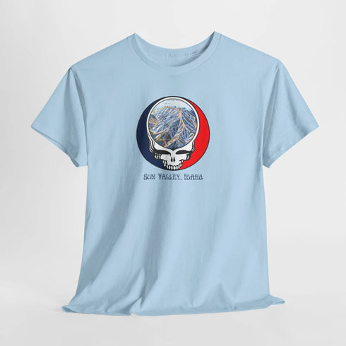 Sun Valley Trail Map Stealie Grateful Dead T-Shirt