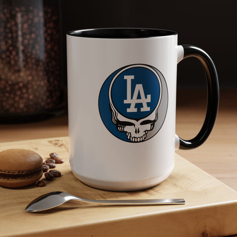 Grateful Dead - The Ballpark Collection: Los Angeles Baseball Edition Grateful Dead Stealie Coffee Mug - StealieShop