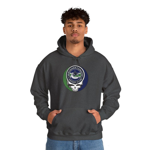 Vancouver Canucks Grateful Dead Unisex Heavy Blend Hoodie StealieShop