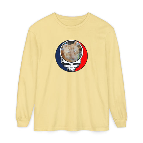 Custom Cat Garment-Dyed Long Sleeve T-Shirt (56)
