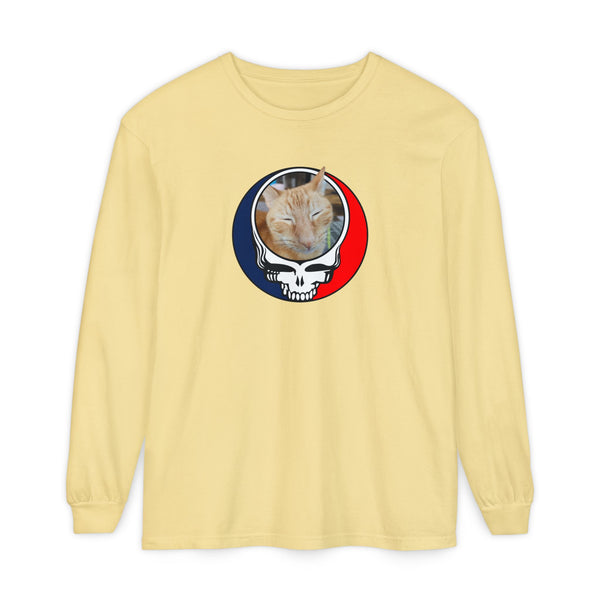 Custom Cat Garment-Dyed Long Sleeve T-Shirt (56)