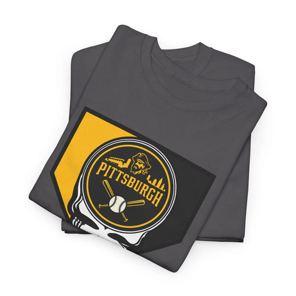 Grateful Dead - Home Run Collection: Pittsburgh Edition Grateful Dead Steal Your Face T-Shirt - MLB - StealieShop