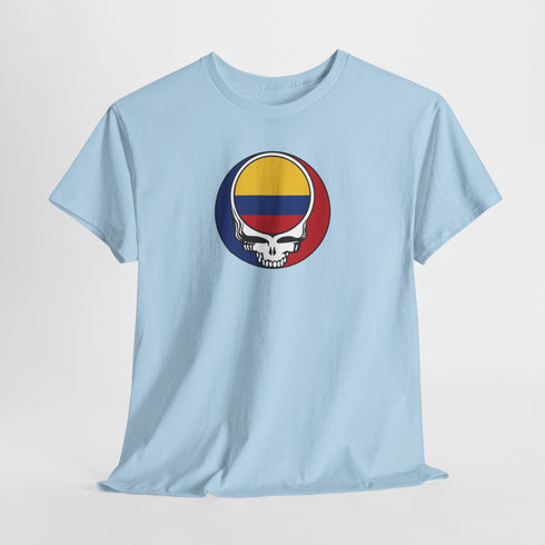 Colombia Flag Stealie Unisex Grateful Dead T-Shirt