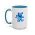 Grateful Dead - Blue Dancing Bear Stealie Coffee Mug - StealieShop