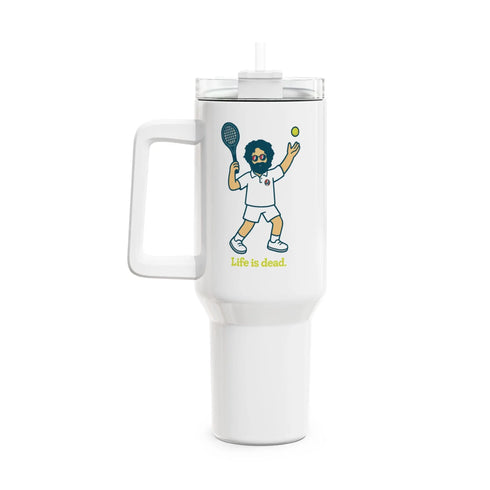 Grateful Dead - Servin' Jerry Life is dead. "Fat Man" Tumbler, Double Insulated 40oz Travel Mug - StealieShop