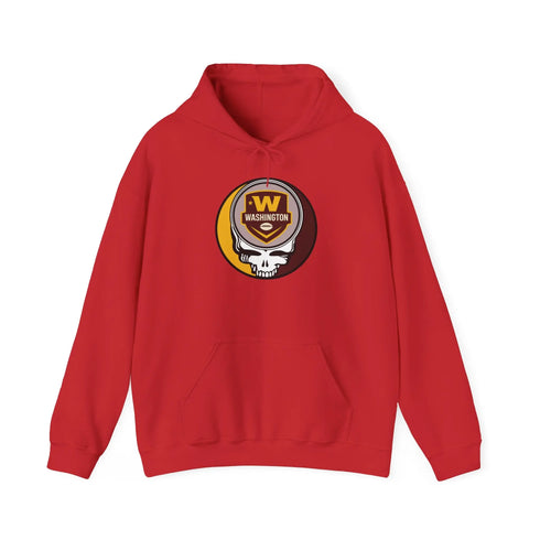 Grateful Dead - Washington Commanders Stealie Grateful Dead Hoodie Sweatshirt - NFL - StealieShop