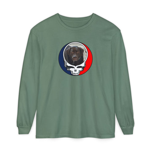 Custom Dog Garment-Dyed Long Sleeve T-Shirt (72)