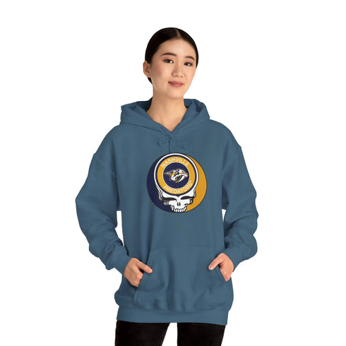 Nashville Predators Grateful Dead Unisex Heavy Blend Hoodie - StealieShop