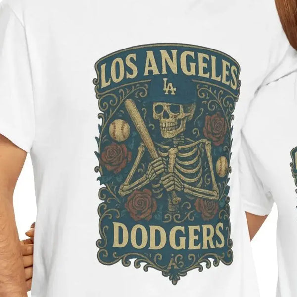 Grateful Dead - Los Angeles Dodgers Retro Poster Art T-shirt - StealieShop