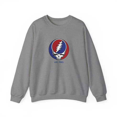 Grateful Dead Est. 1965 Stealie Crewneck Sweatshirt Printify