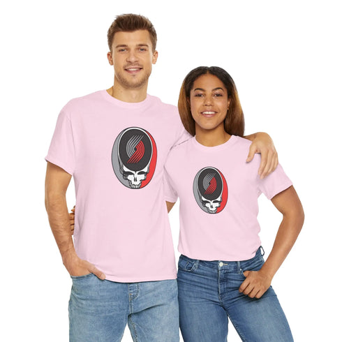 Portland Trailblazers Grateful Dead T-Shirt - NBA - StealieShop