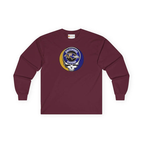 Baltimore Ravens Grateful Dead Long Sleeve Tee Printify