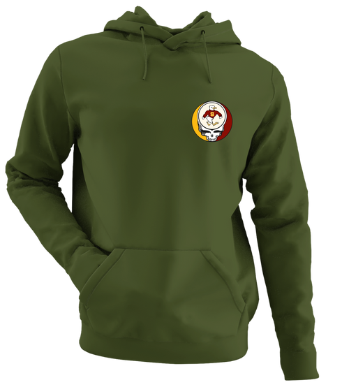 Salisbury - Premium Grateful Dead Left Chest Hoodie - Military Green - 7