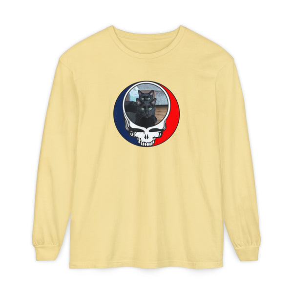 Custom Cat Garment-Dyed Long Sleeve T-Shirt (60)