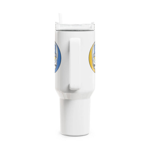 Grateful Dead - Los Angeles Chargers Stealie "Fat Man" Tumbler, Double Insulated 40oz Travel Mug - NFL - StealieShop