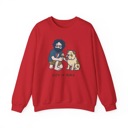 Grateful Dead - Jerry and Frank Are Sharin' | Life is dead. Crewneck Sweatshirt - StealieShop