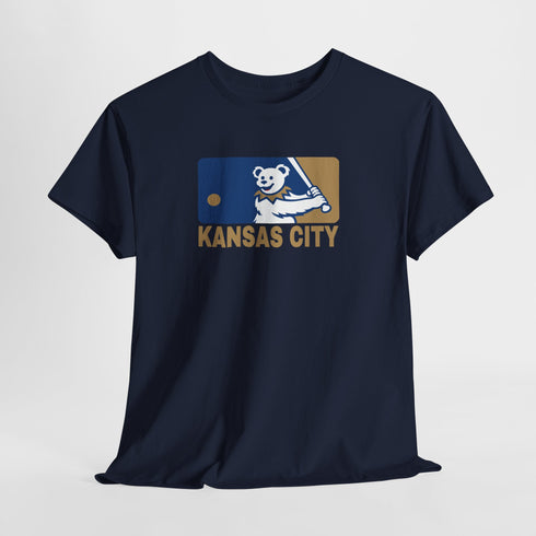 Kansas City Royals Dancing Bear MLB Logo Unisex Grateful Dead T-Shirt