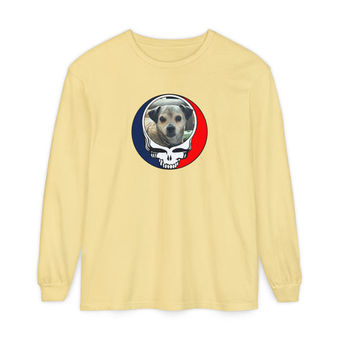 Custom Dog Garment-Dyed Long Sleeve T-Shirt (47)