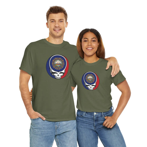 New Hampshire State Flag Grateful Dead T-Shirt StealieShop