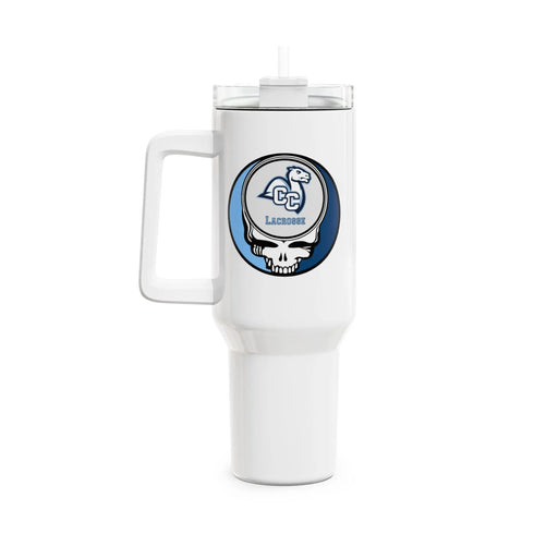 Grateful Dead - Connecticut College Lacrosse Stealie "Fat Man" Tumbler, Double Insulated 40oz Travel Mug - StealieShop