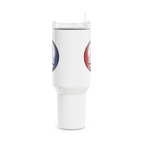 Grateful Dead - Retro Pat The Patriot Stealie "Fat Man" Tumbler, Double Insulated 40oz Travel Mug - StealieShop