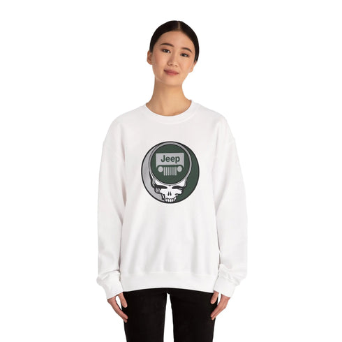 Grateful Dead - Jeep Stealie Crewneck Sweatshirt - StealieShop