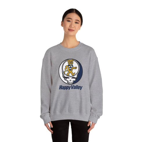 Grateful Dead - Happy Valley Dancing Lion Stealie Crewneck Sweatshirt - StealieShop