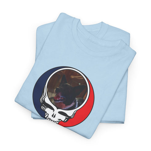 Custom Dog Stealie Unisex Grateful Dead T-Shirt (117)