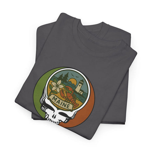 Grateful Dead - Maine Stealie Grateful Dead Grateful Dead T-Shirt - StealieShop