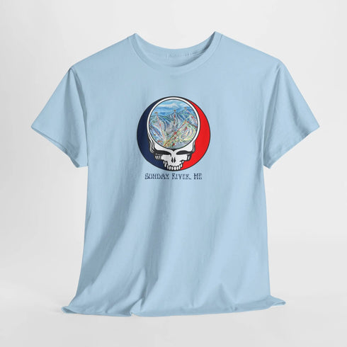 Sunday River Trail Map Stealie Grateful Dead T-Shirt