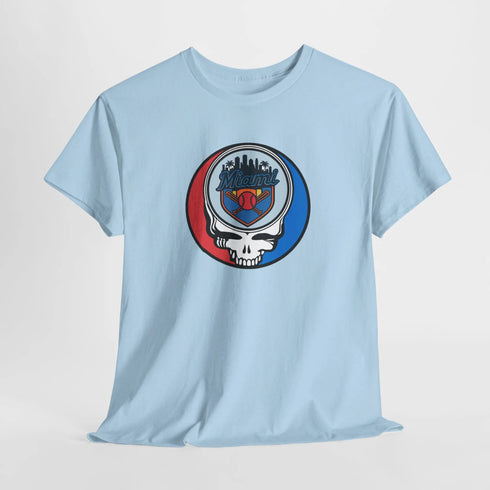 Grateful Dead - Miami Marlins Classic Stealie T Shirt - MLB - StealieShop