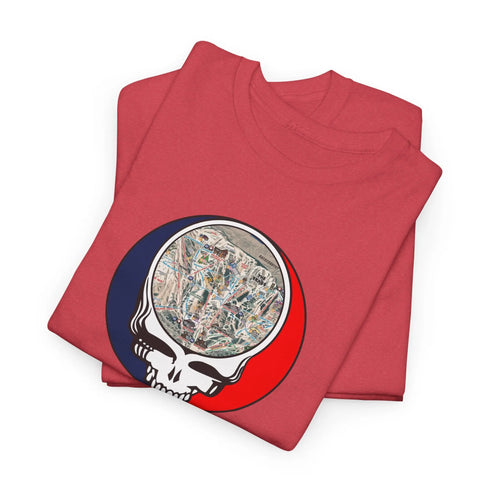Jackson Hole Trail Map Stealie Grateful Dead T-Shirt