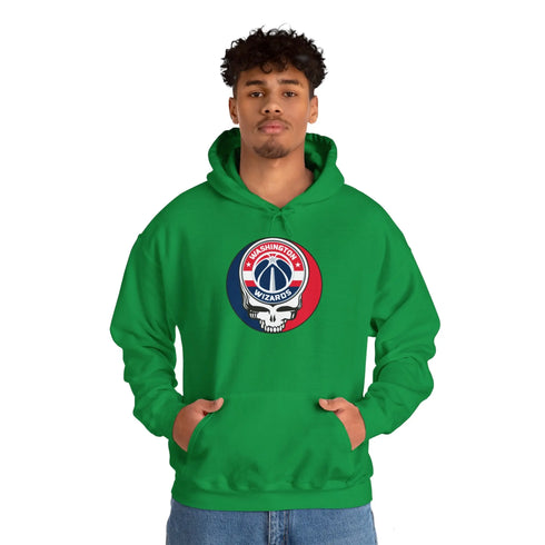 Washington Wizards Grateful Dead Steal Your Face Unisex Hoodie - NBA StealieShop