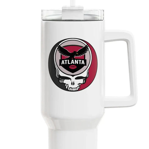 Grateful Dead - The Gridiron Collection: Atlanta Edition Stealie "Fat Man" Tumbler, Double Insulated 40oz Travel Mug - StealieShop