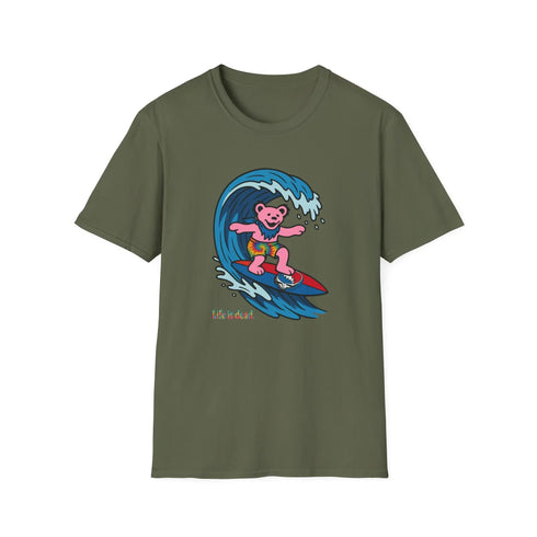 Grateful Dead - Surfin' Bear - Life is dead. Grateful Dead TShirt - StealieShop