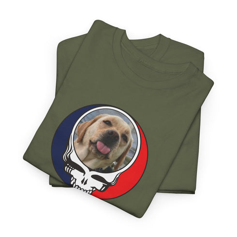 Custom Dog Stealie Unisex Grateful Dead T-Shirt (125)