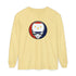 Grateful Dead - New Orleans Flag Stealie Garment-Dyed Long Sleeve T-Shirt - StealieShop