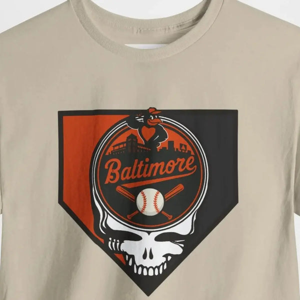 Grateful Dead - Home Run Collection: Baltimore Edition Grateful Dead Steal Your Face T-Shirt - MLB - StealieShop