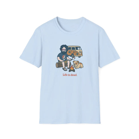 Grateful Dead - Campin' Jerry - Life is dead. Grateful Dead T-Shirt - StealieShop
