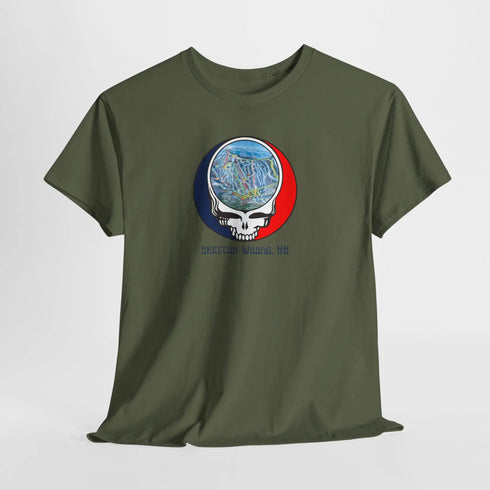 Bretton Woods Trail Map Stealie Grateful Dead T-Shirt