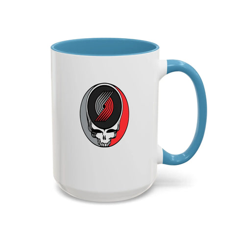 Portland Trailblazers Grateful Dead Stealie Coffee Mug (11oz or 15oz) - NBA - StealieShop