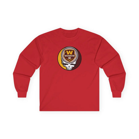 Grateful Dead - Washington Commanders Grateful Dead Long Sleeve Tee - NFL - StealieShop