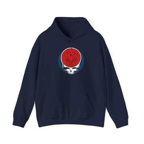 Grateful Dead - Steal Your Lobster Stealie Grateful Dead Hooded Sweatshirt - StealieShop