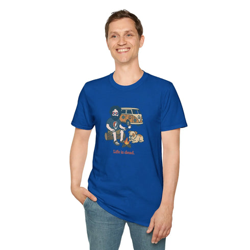 Grateful Dead - Campin' Jerry - Life is dead. Grateful Dead T-Shirt - StealieShop