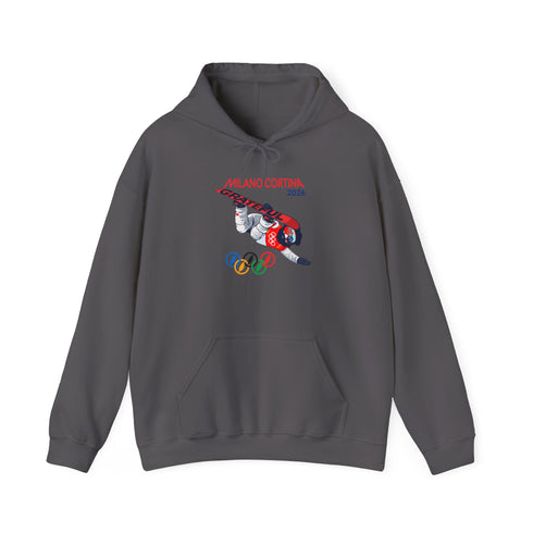'Snowboardin' Jerry' 2026 Milano Cortina Olympics Unisex Heavy Blend Hoodie