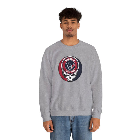 Grateful Dead - Copy of Cleveland Browns Grateful Dead Stealie Crewneck Sweatshirt - StealieShop