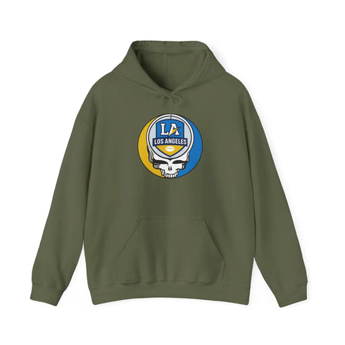 Grateful Dead - Los Angeles Chargers Stealie Grateful Dead Hooded Sweatshirt - NFL - StealieShop